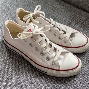 Converse white women 8/men 6